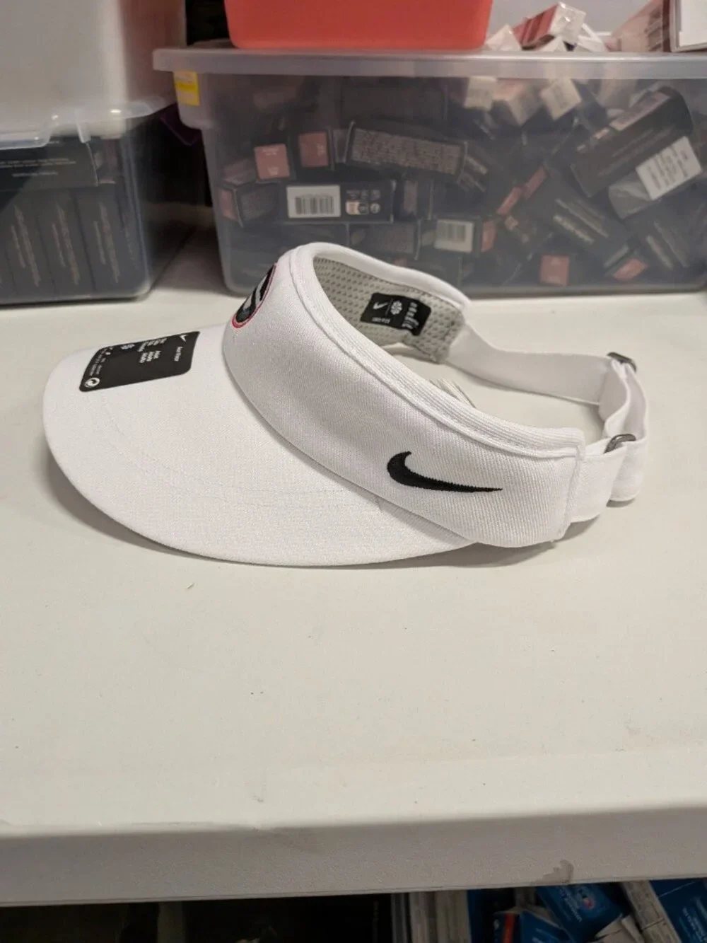 Georgia Bulldogs Nike Ace Visor Adult White